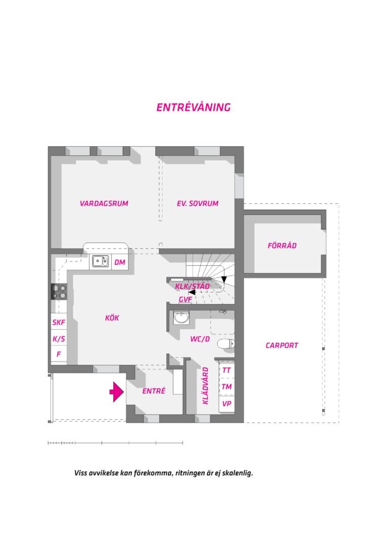 Planlösning från Vargspåret, Slutsålt i Funbo, Uppsala
