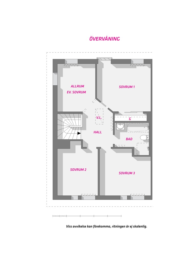 Planlösning från Vargspåret, Slutsålt i Funbo, Uppsala