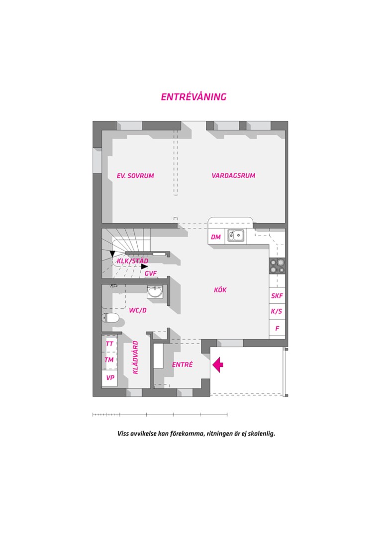 Planlösning från Vargspåret, Slutsålt i Funbo, Uppsala