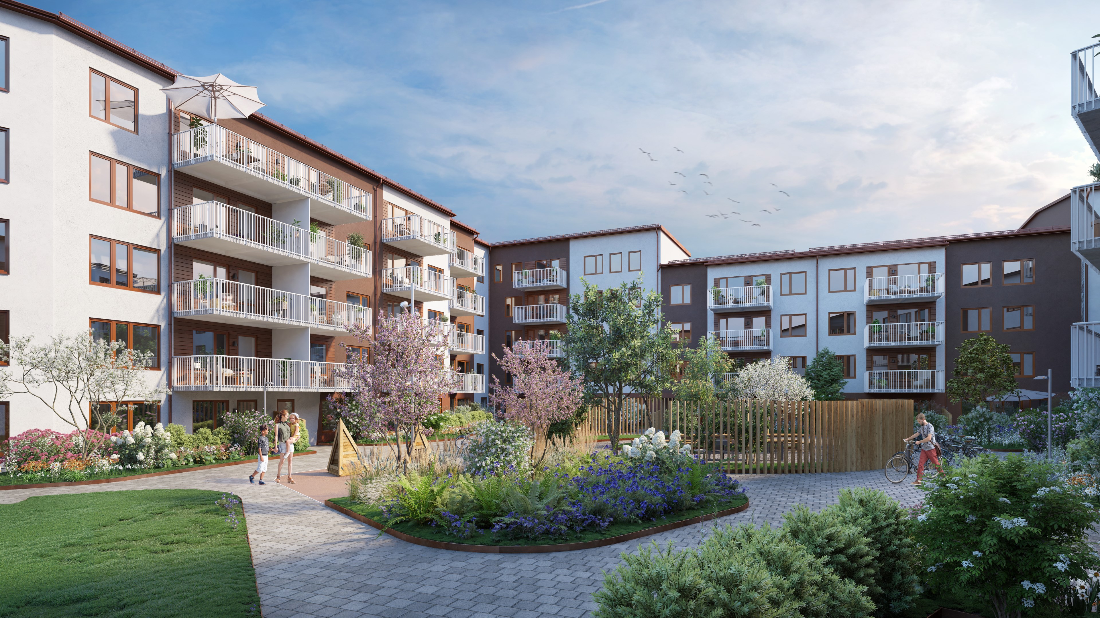 Bostadsbild från Tornträdgården 3, Slutsålt i Kapellgärdet, Uppsala