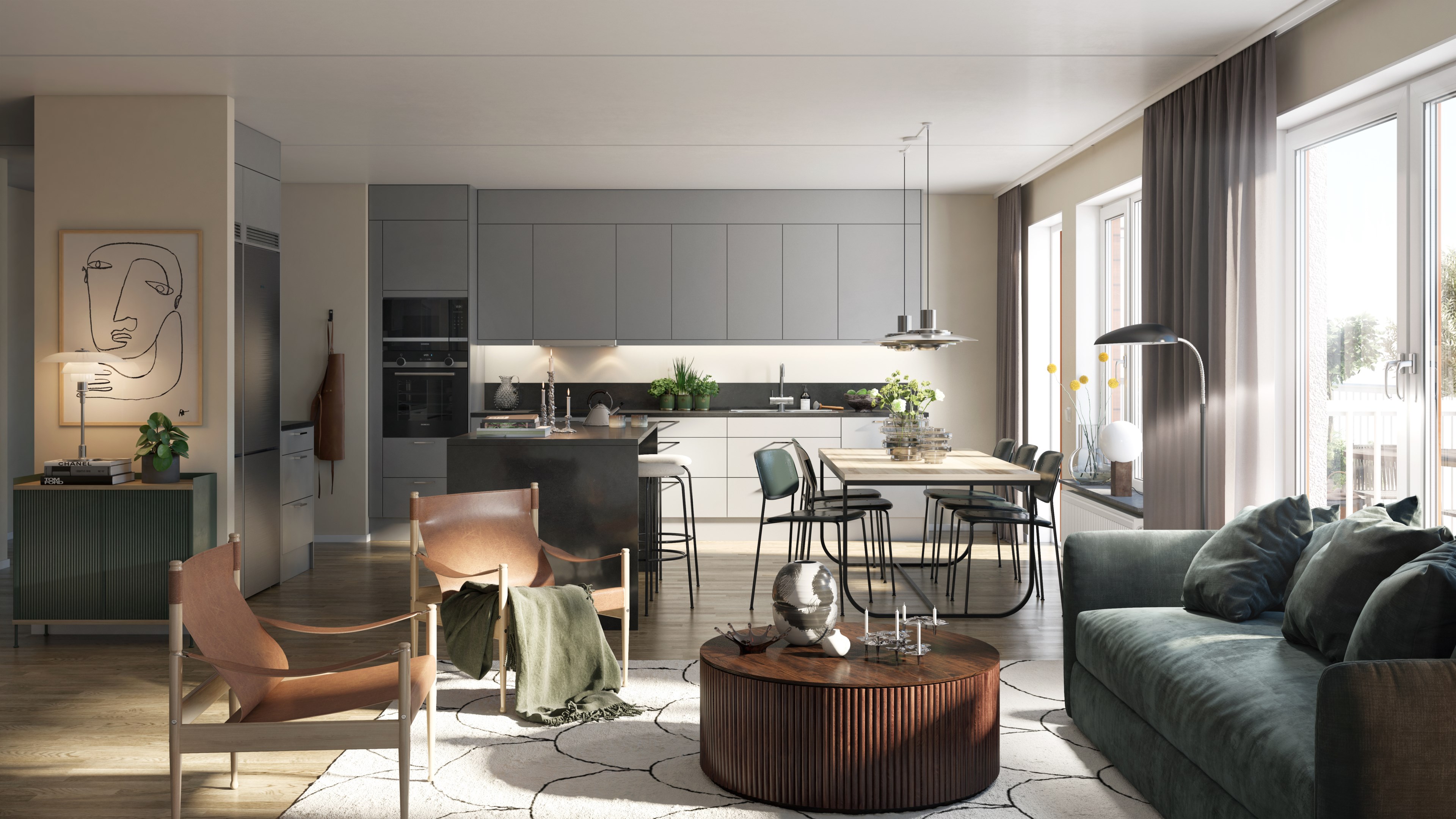 Bostadsbild från Tornträdgården 3, Slutsålt i Kapellgärdet, Uppsala