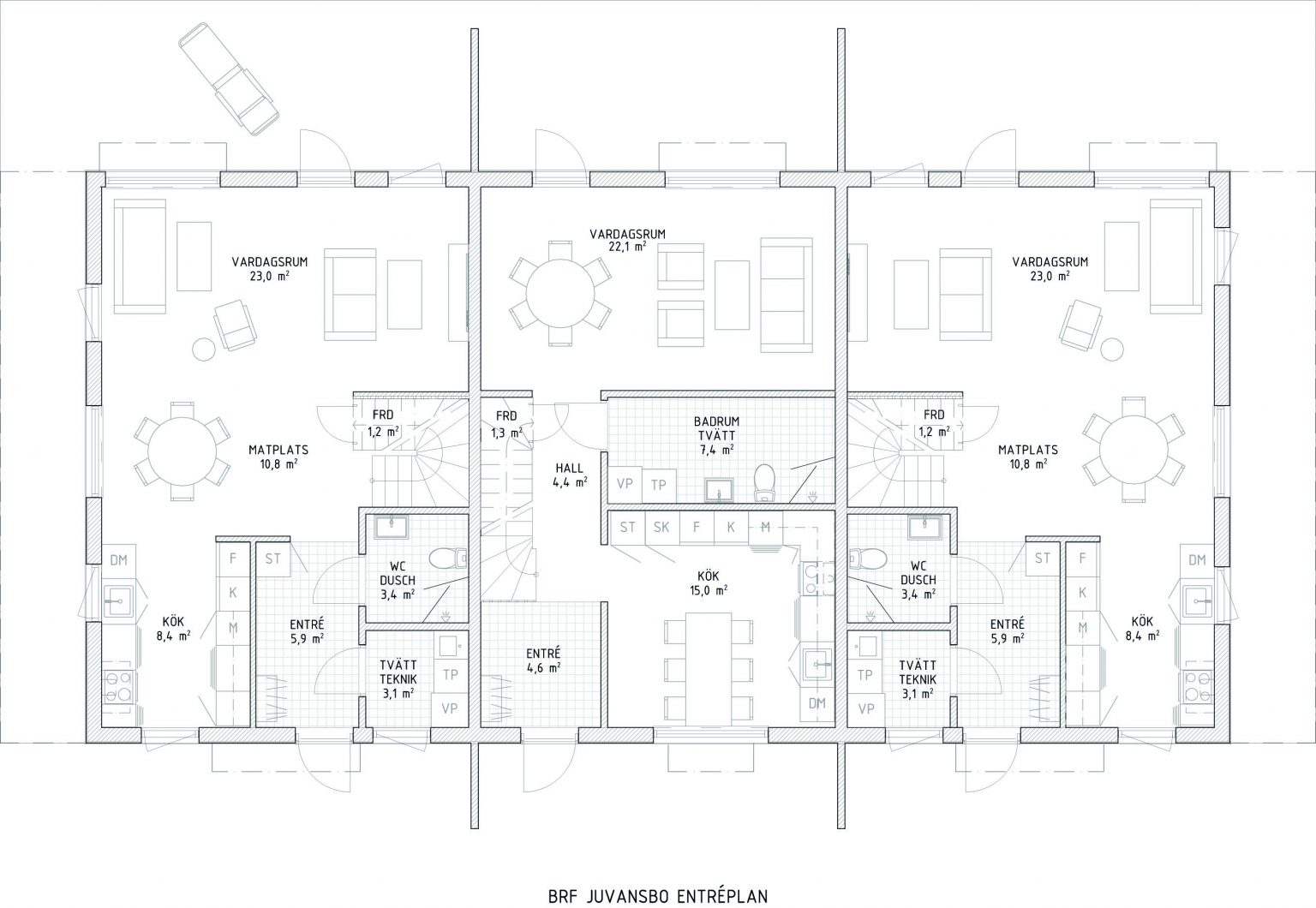 Planlösning från Juvansbo, Slutsålt i Björklinge, Uppsala