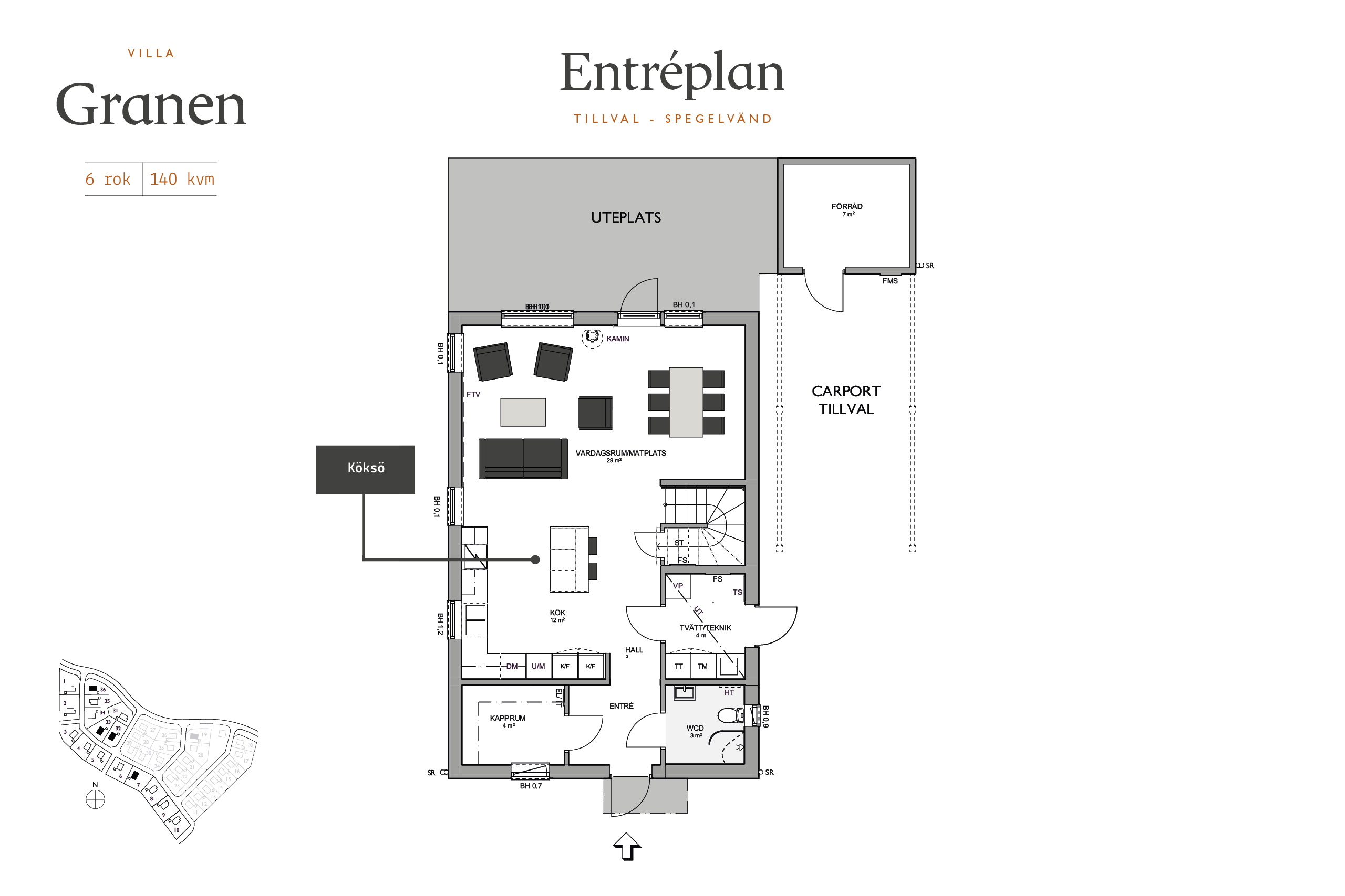 Bostadsbild från Skölstahöjden, Slutsålt i Skölsta, Uppsala