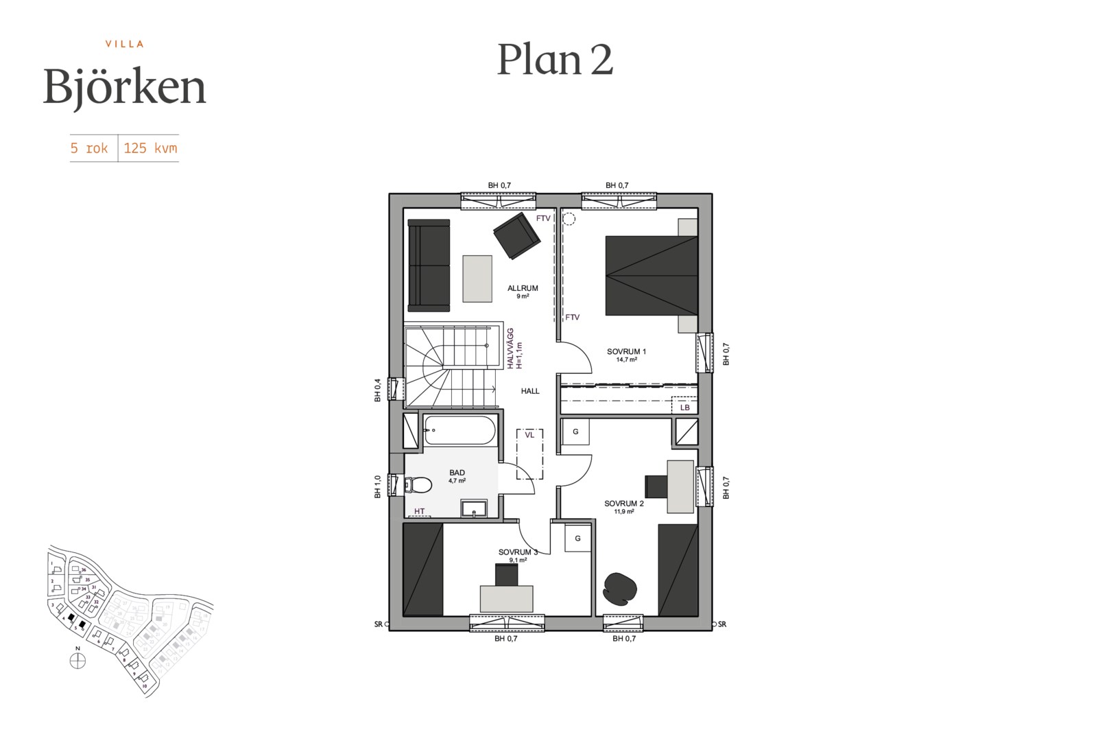 Bostadsbild från Skölstahöjden, Slutsålt i Skölsta, Uppsala