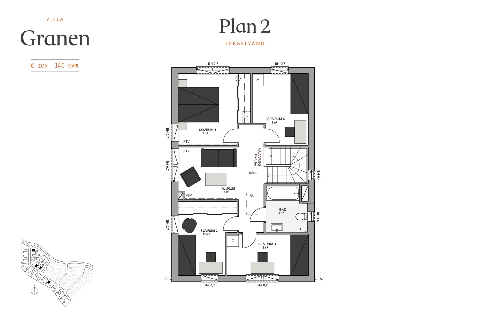 Bostadsbild från Skölstahöjden, Slutsålt i Skölsta, Uppsala