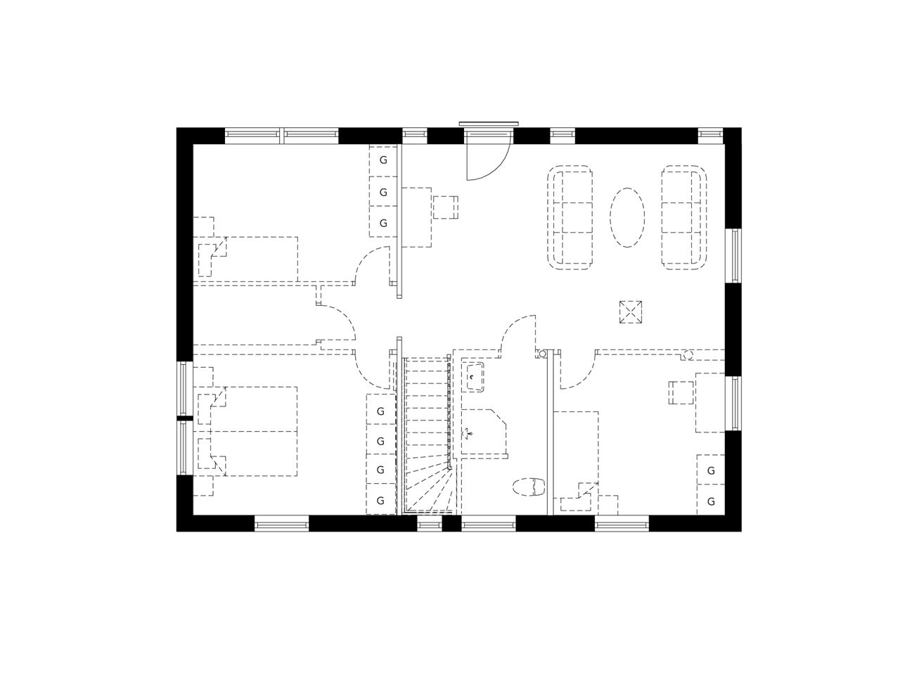 Planlösning från Friliggande villor i Skölsta, Slutsålt i Skölsta, Uppsala