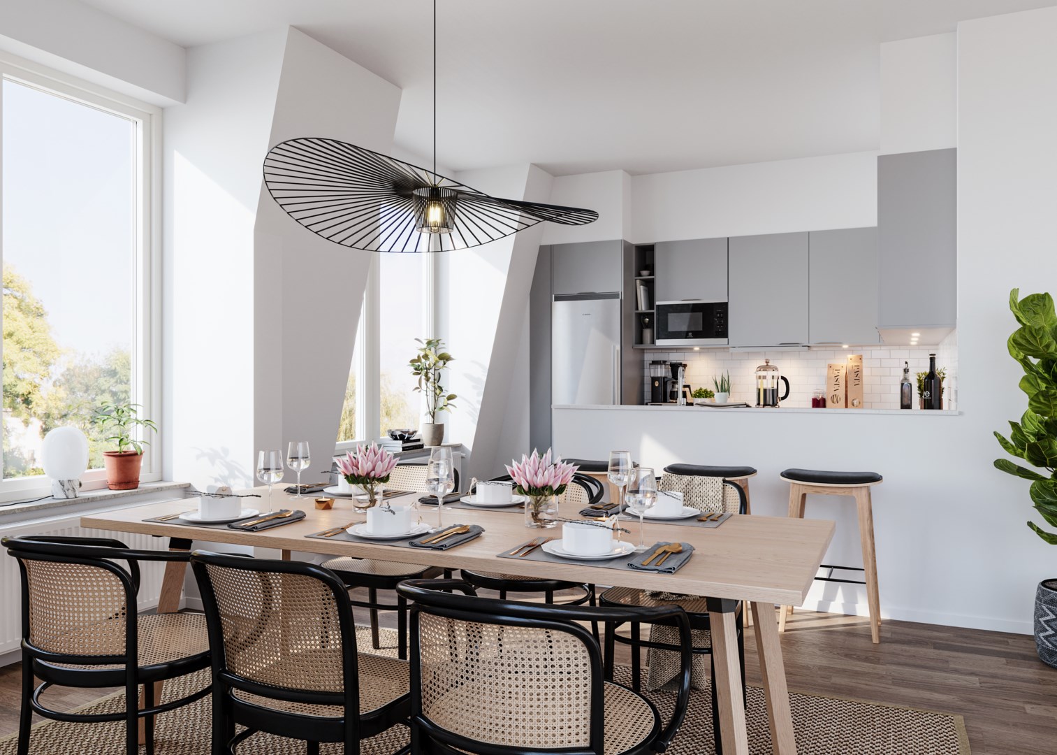 Bostadsbild från Rosendals Trädgård, Pågående i Rosendal, Uppsala