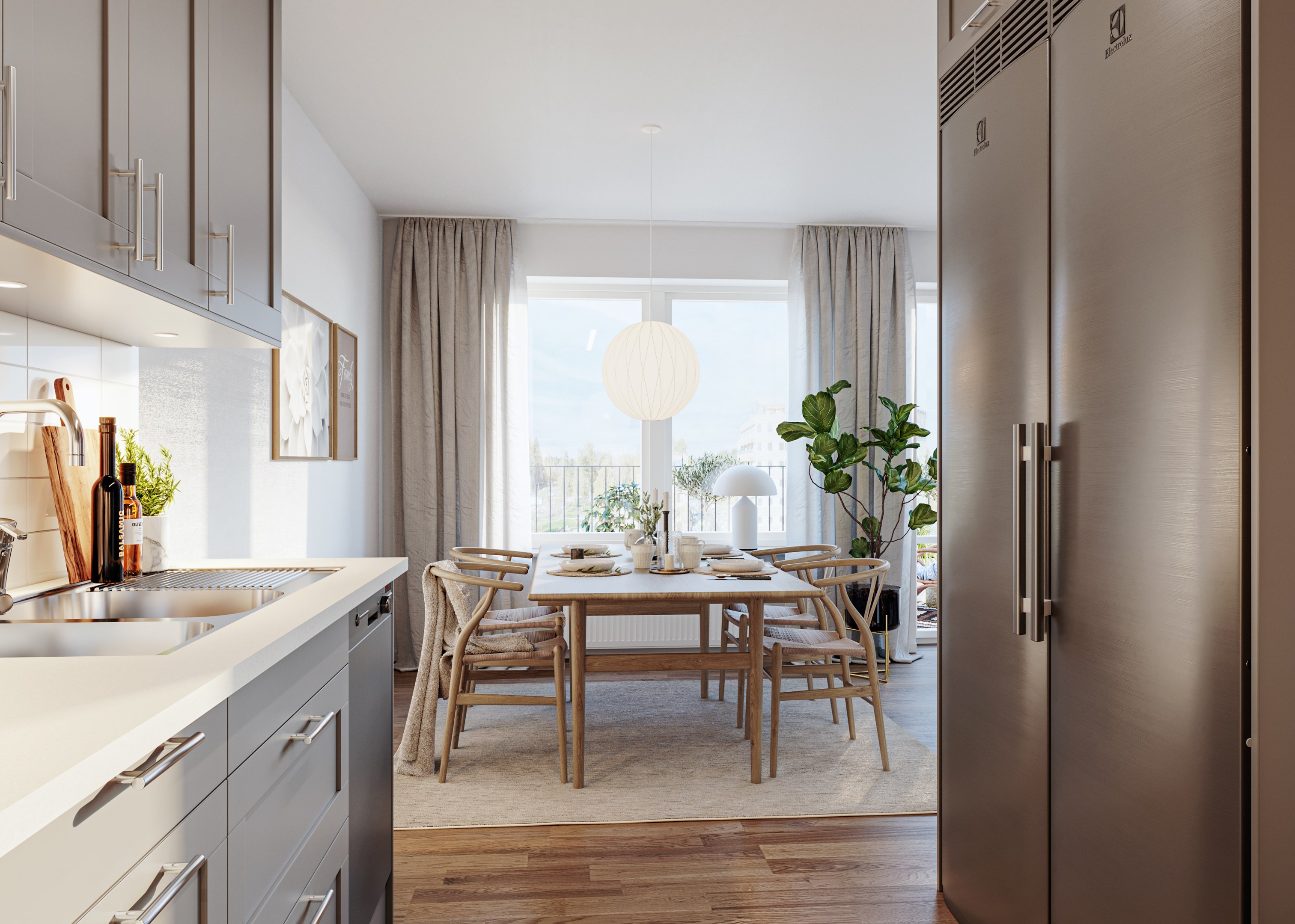 Bostadsbild från Rosendals Trädgård, Pågående i Rosendal, Uppsala