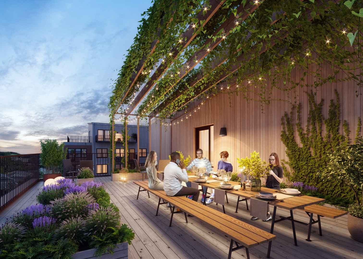 Bostadsbild från Rosendals Trädgård, Pågående i Rosendal, Uppsala