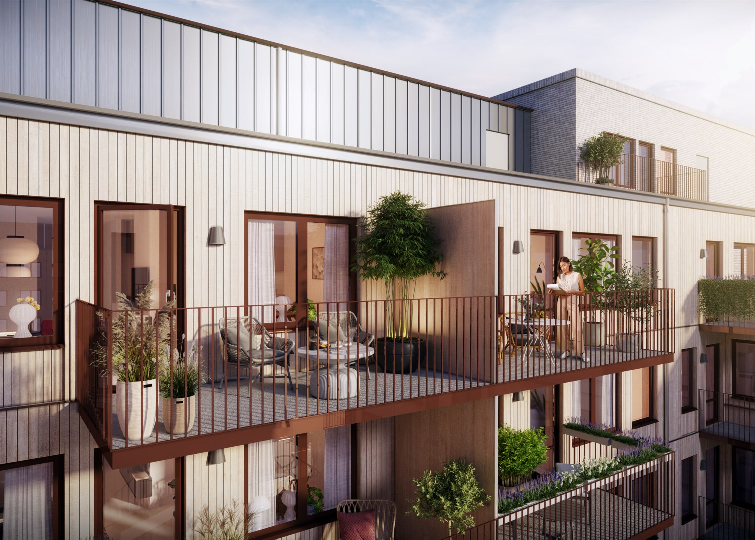 Bostadsbild från Rosendals Trädgård, Pågående i Rosendal, Uppsala