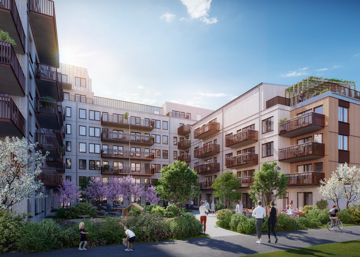 Bostadsbild från Rosendals Trädgård, Pågående i Rosendal, Uppsala