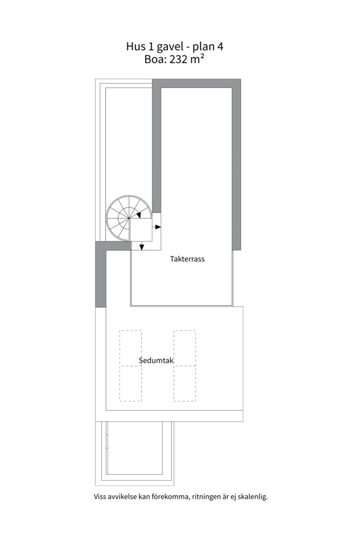 Planlösning från Townhouse Rosendal, Pågående i Rosendal, Uppsala