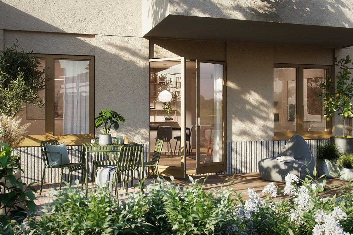 Bostadsbild från Barkarby Pluss 1, Pågående i Barkabystaden, Järfälla