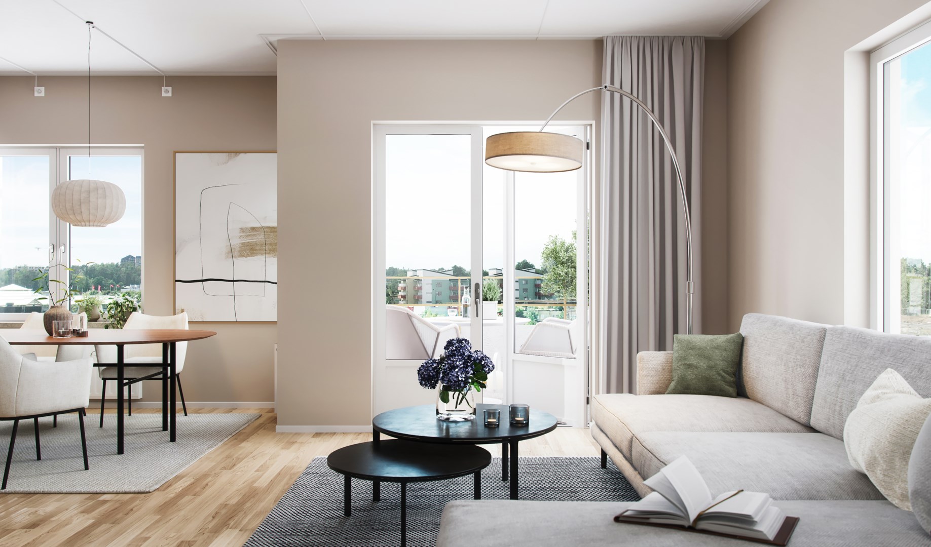 Bostadsbild från Barkarby Pluss 1, Pågående i Barkabystaden, Järfälla