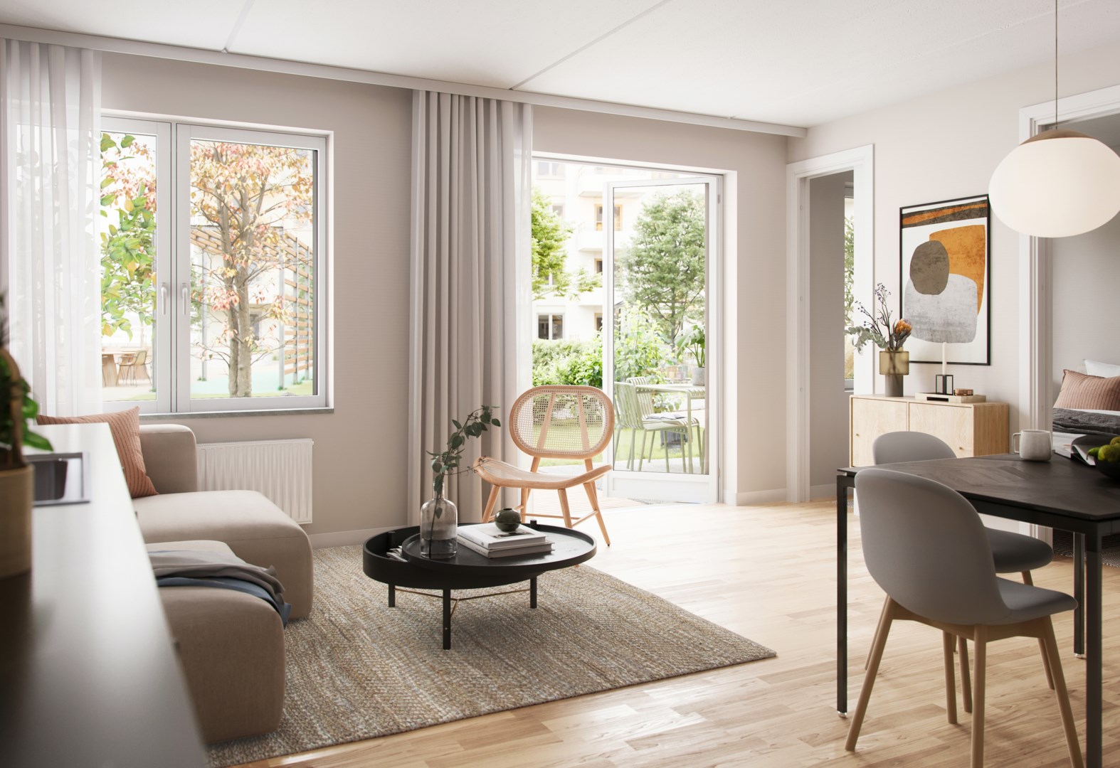 Bostadsbild från Barkarby Pluss 1, Pågående i Barkabystaden, Järfälla