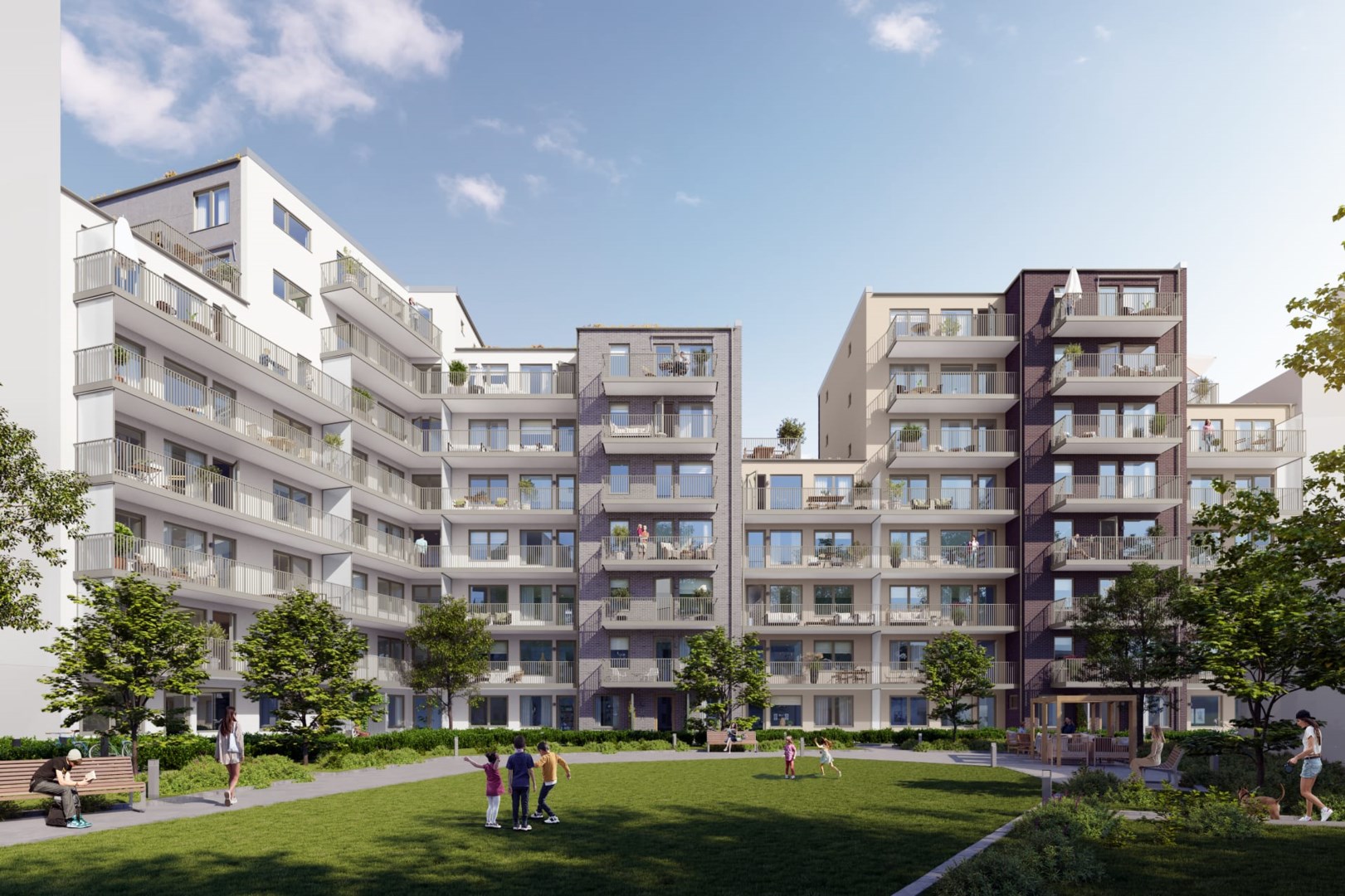 Bostadsbild från Roslagsporten, Pågående i Roslags Näsby, Täby