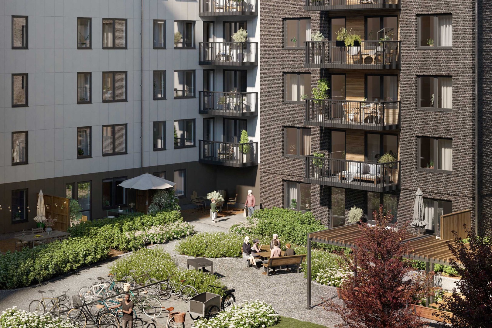 Bostadsbild från Zenit, Pågående i Kapellgärdet, Uppsala