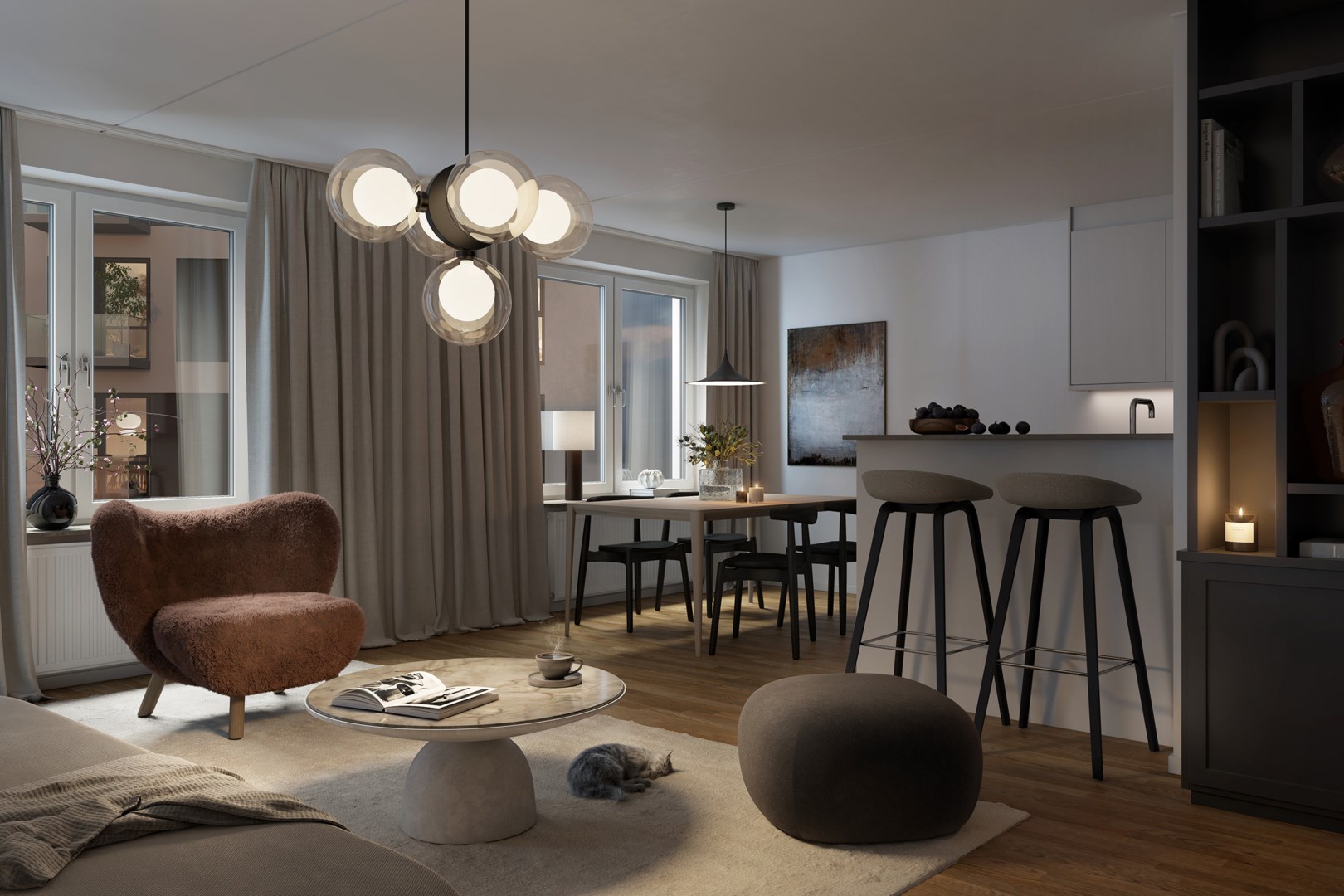 Bostadsbild från Zenit, Pågående i Kapellgärdet, Uppsala