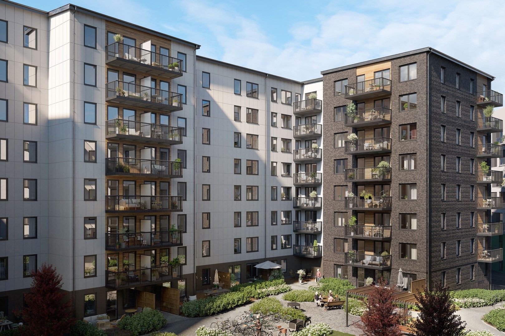 Bostadsbild från Zenit, Pågående i Kapellgärdet, Uppsala