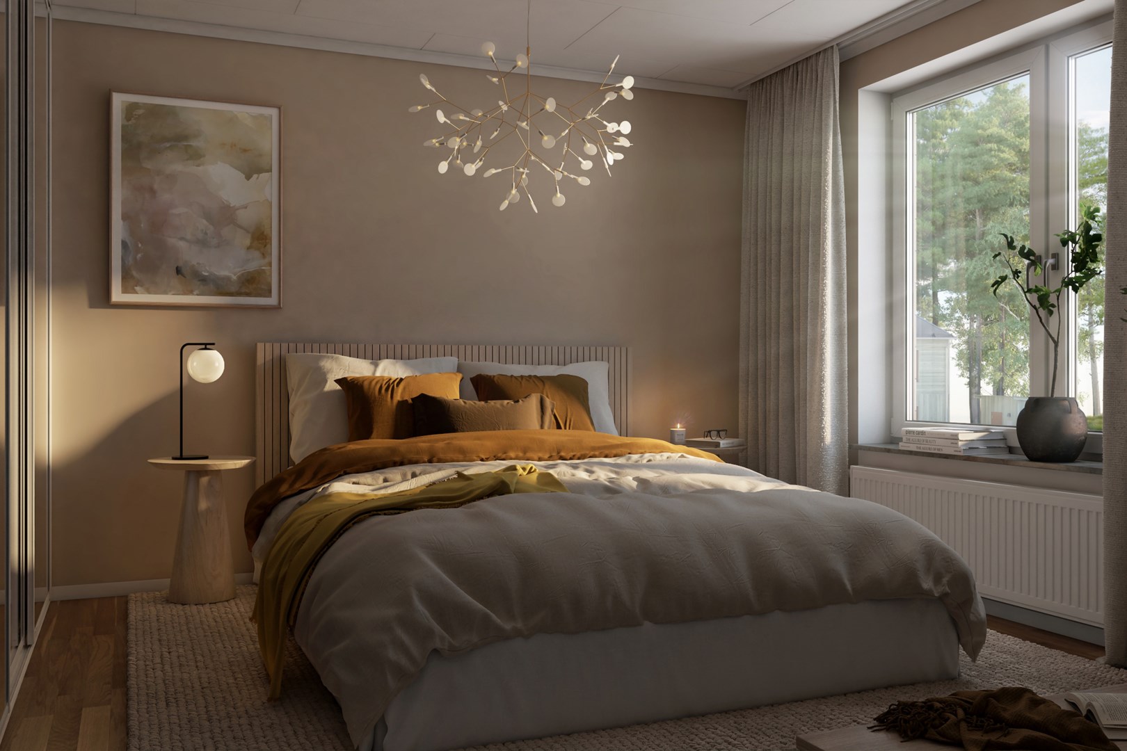 Bostadsbild från Skölstadalen, Pågående i Skölsta, Uppsala