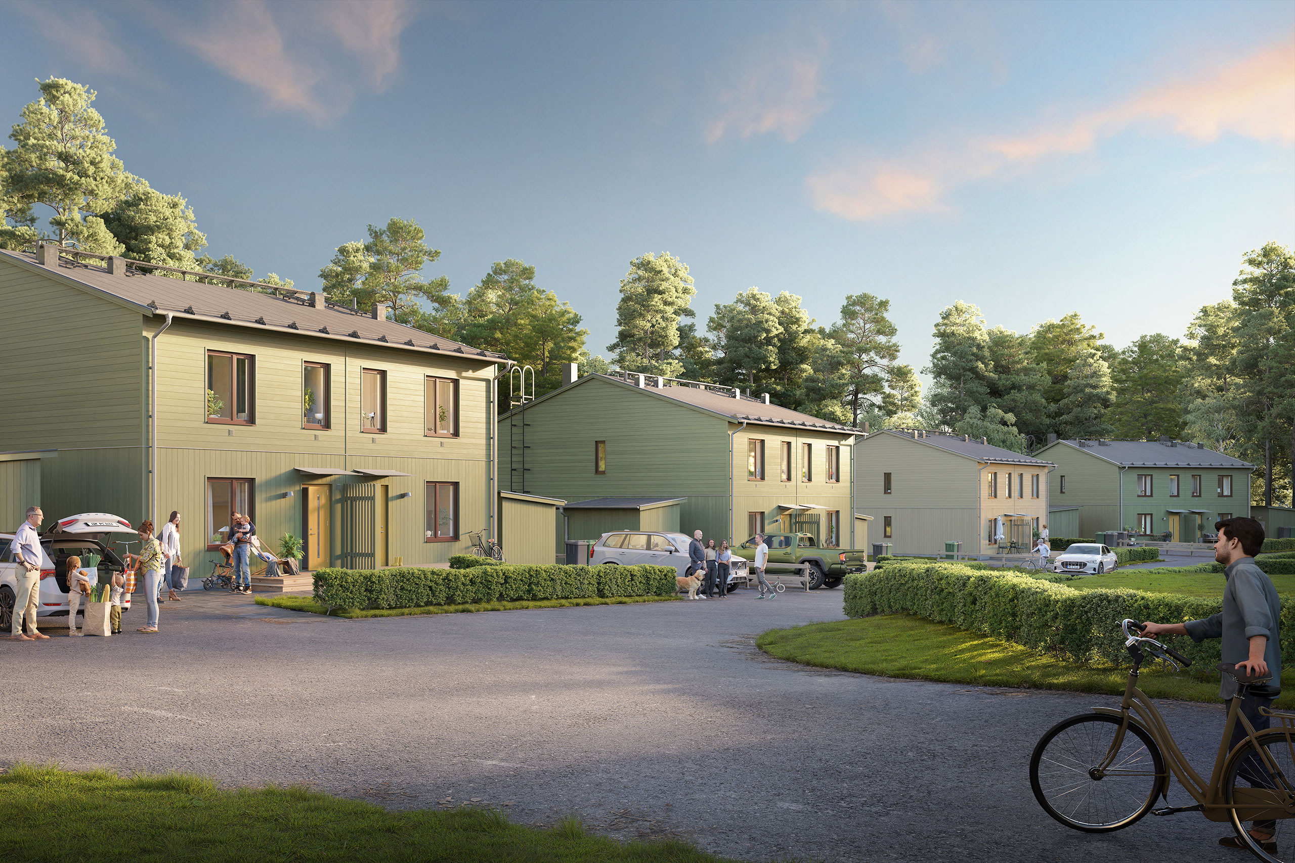 Bostadsbild från Skölstadalen, Pågående i Skölsta, Uppsala