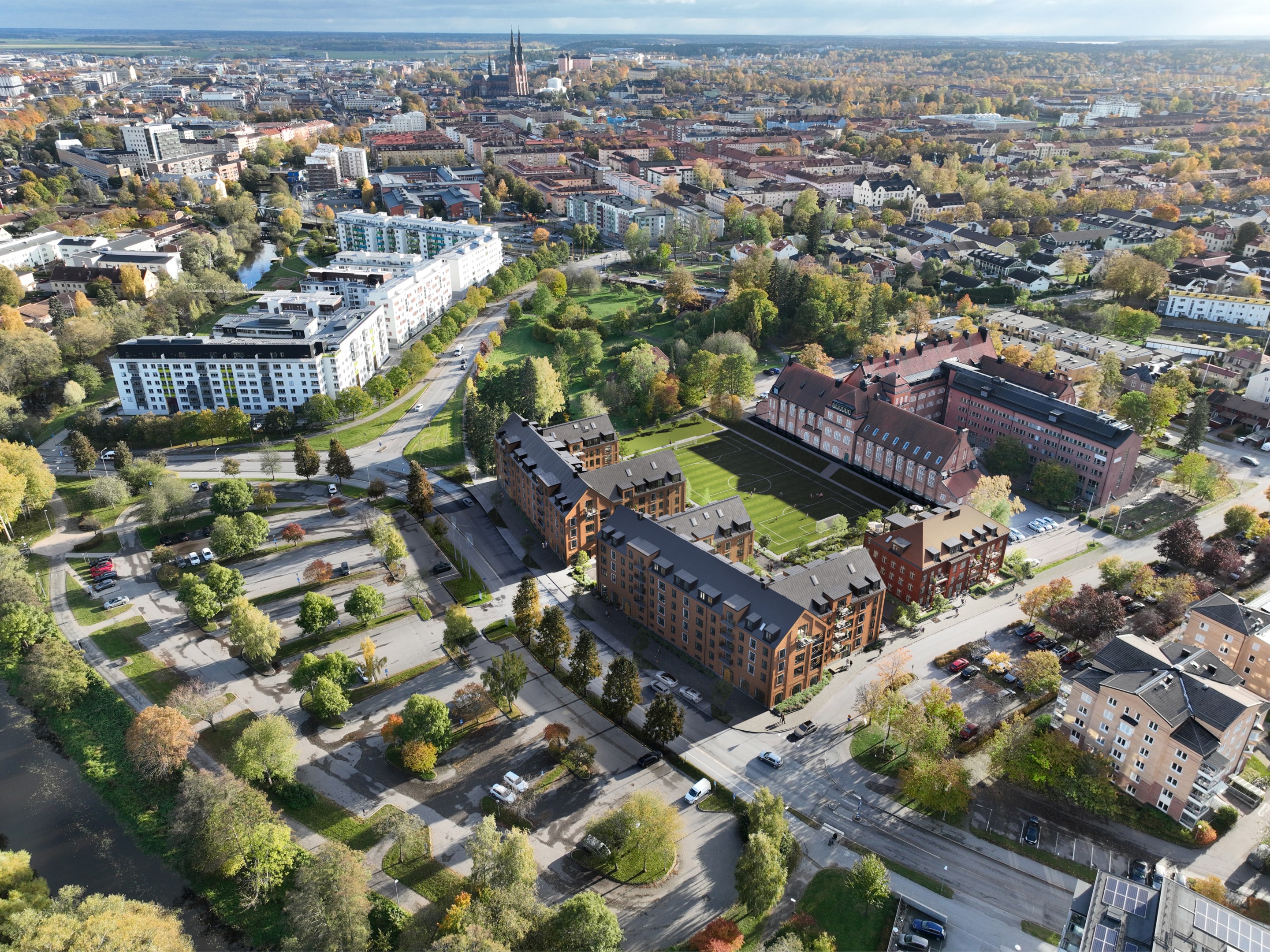 Bostadsbild från Seminariet, Pågående i Luthagen, Uppsala