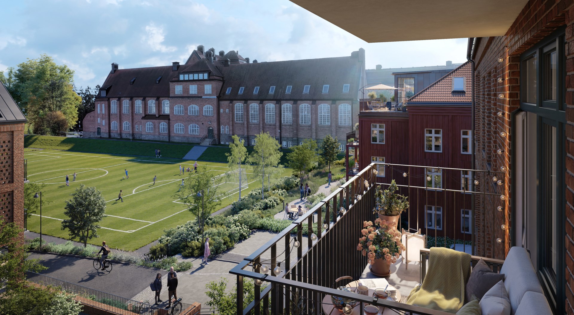 Bostadsbild från Seminariet, Pågående i Luthagen, Uppsala