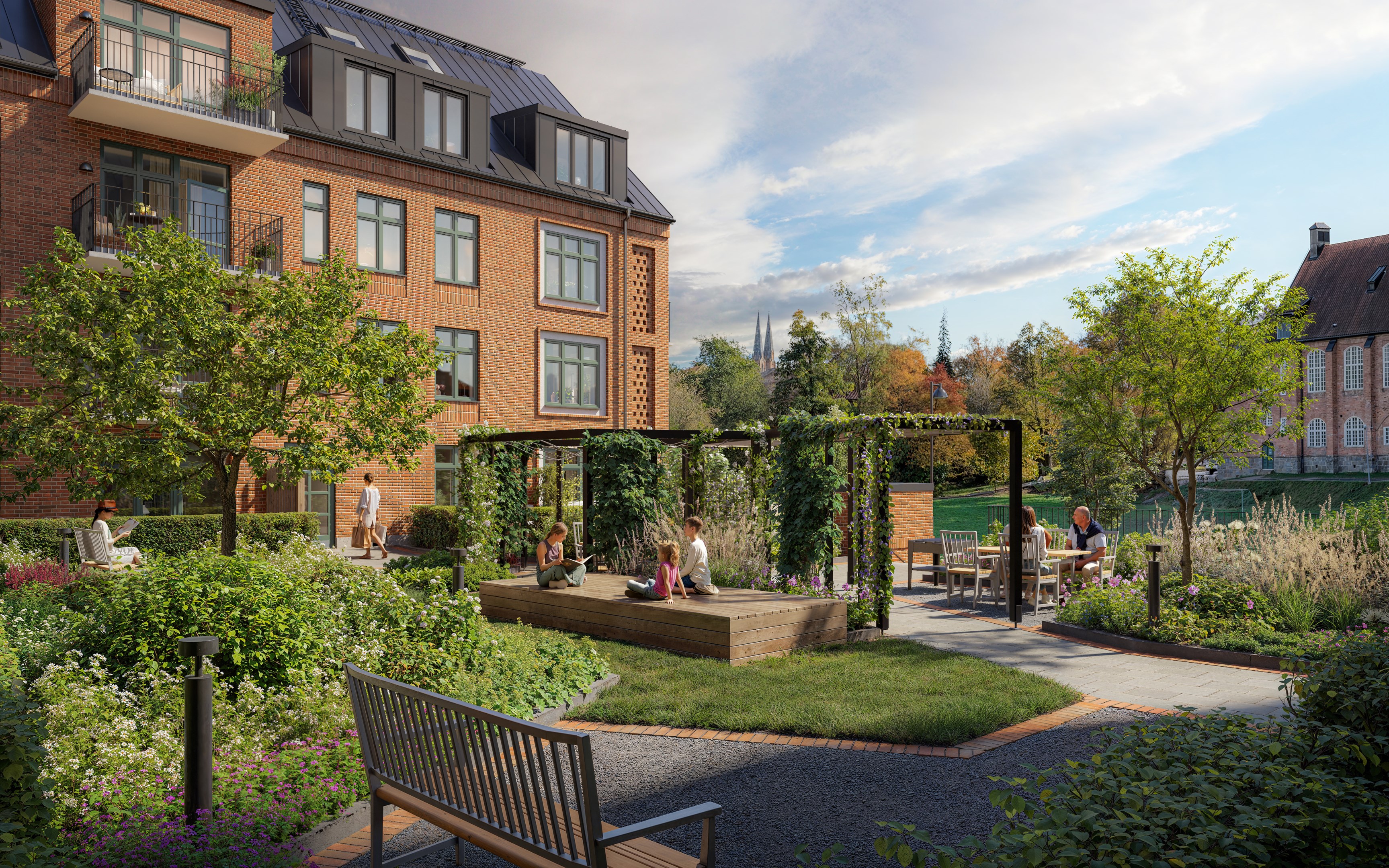 Bostadsbild från Seminariet, Pågående i Luthagen, Uppsala