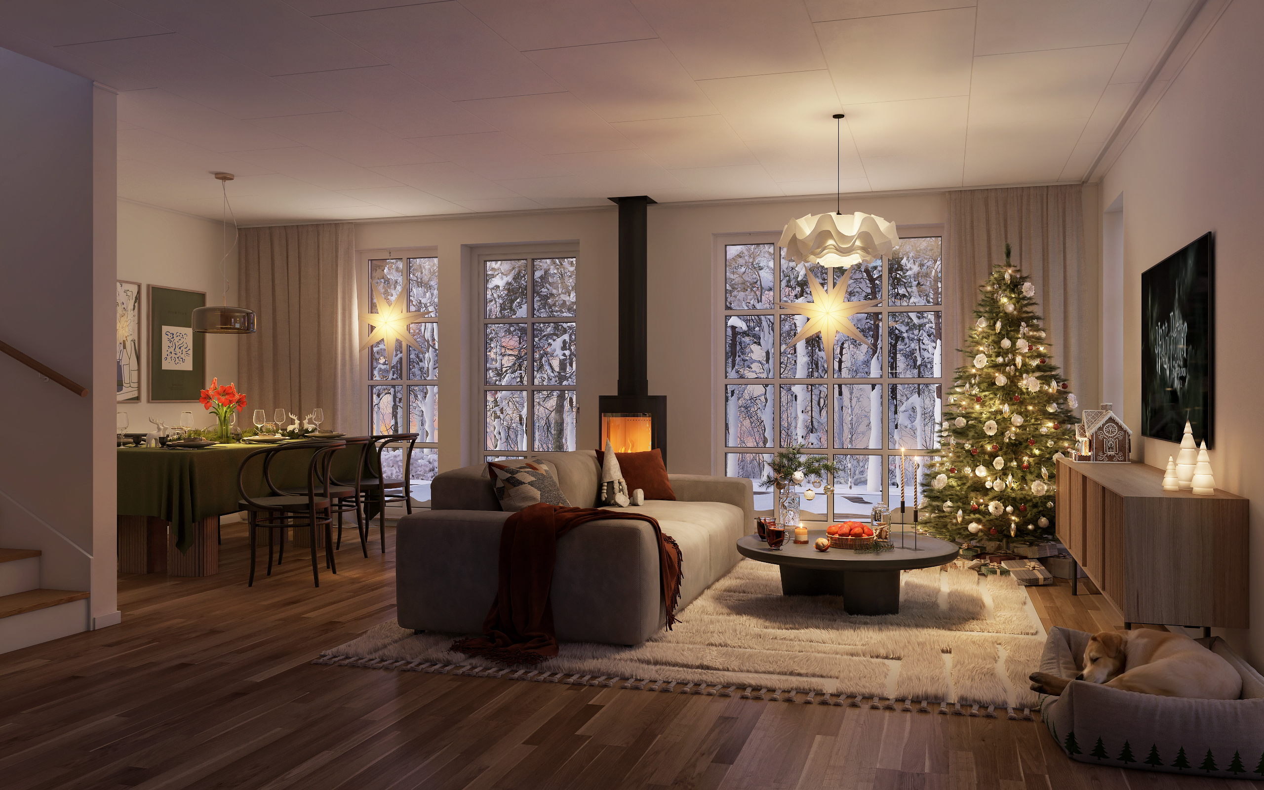 Bostadsbild från Skölsta backe, Pågående i Skölsta, Uppsala