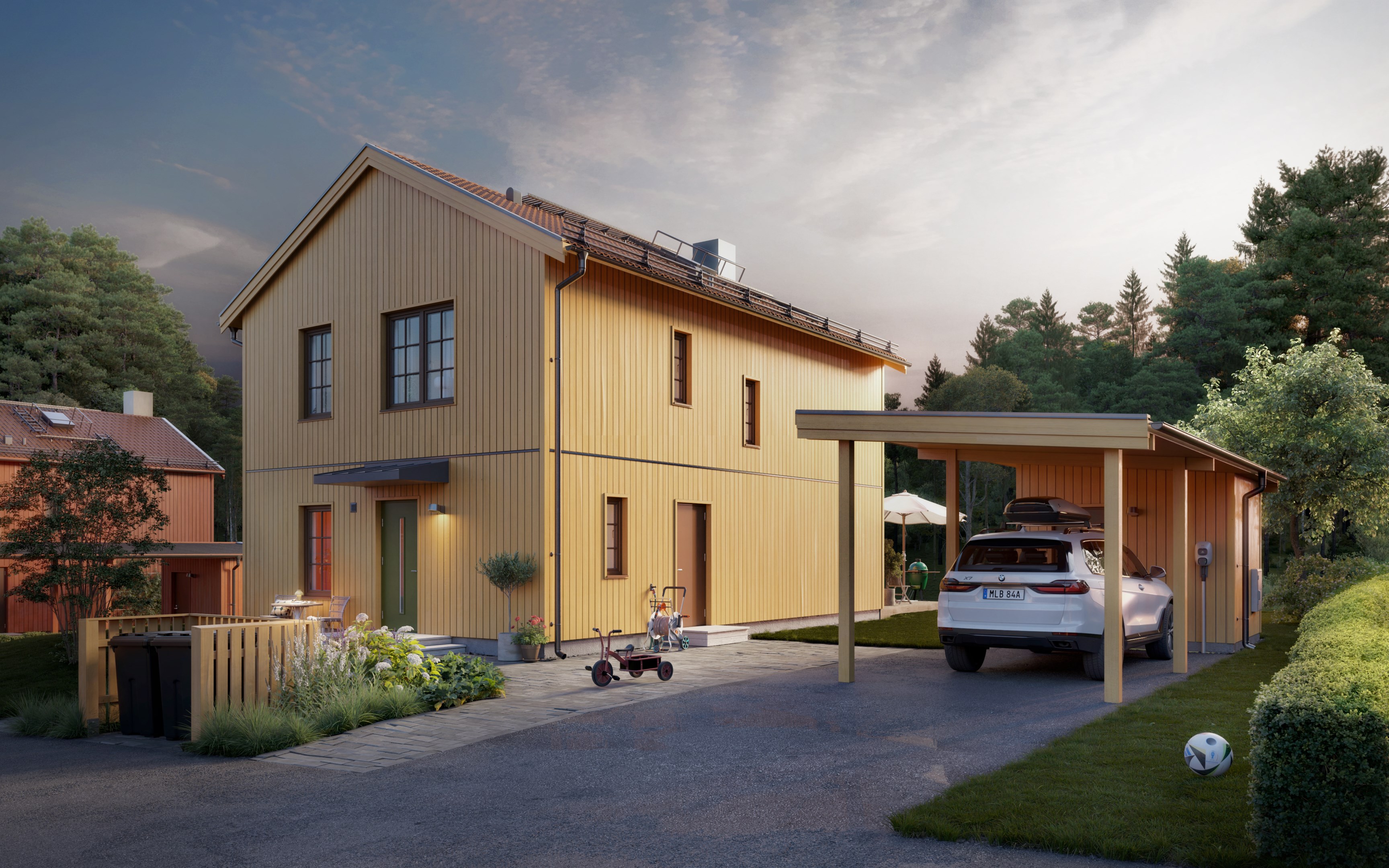 Bostadsbild från Skölsta backe, Pågående i Skölsta, Uppsala