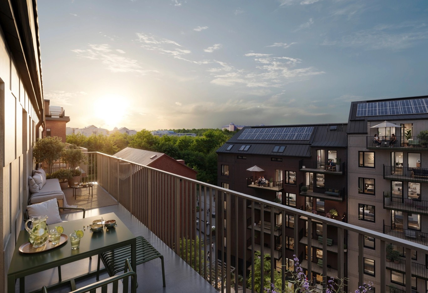 Bostadsbild från Rågslussen, Pågående i Kungsängen, Uppsala