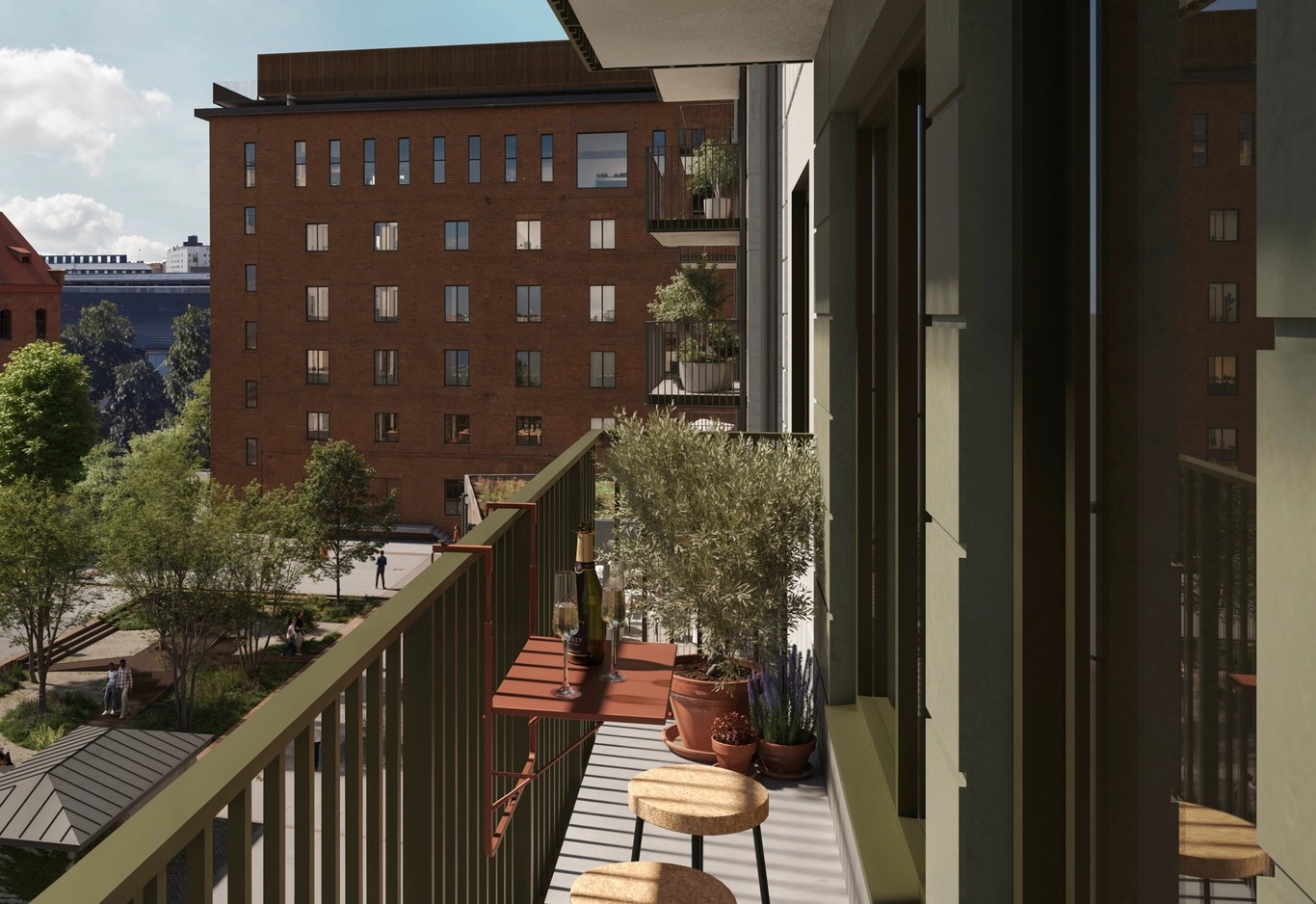 Bostadsbild från Rågslussen, Pågående i Kungsängen, Uppsala