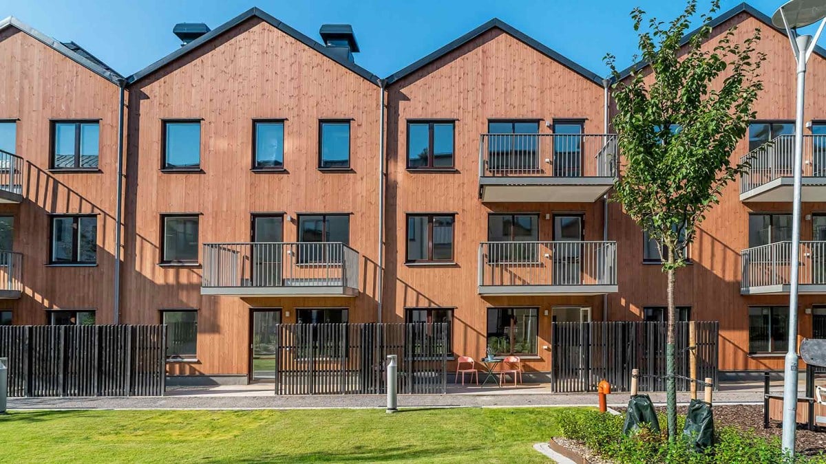 Bostadsbild från Brf Valla, Pågående i Väsjön, Sollentuna
