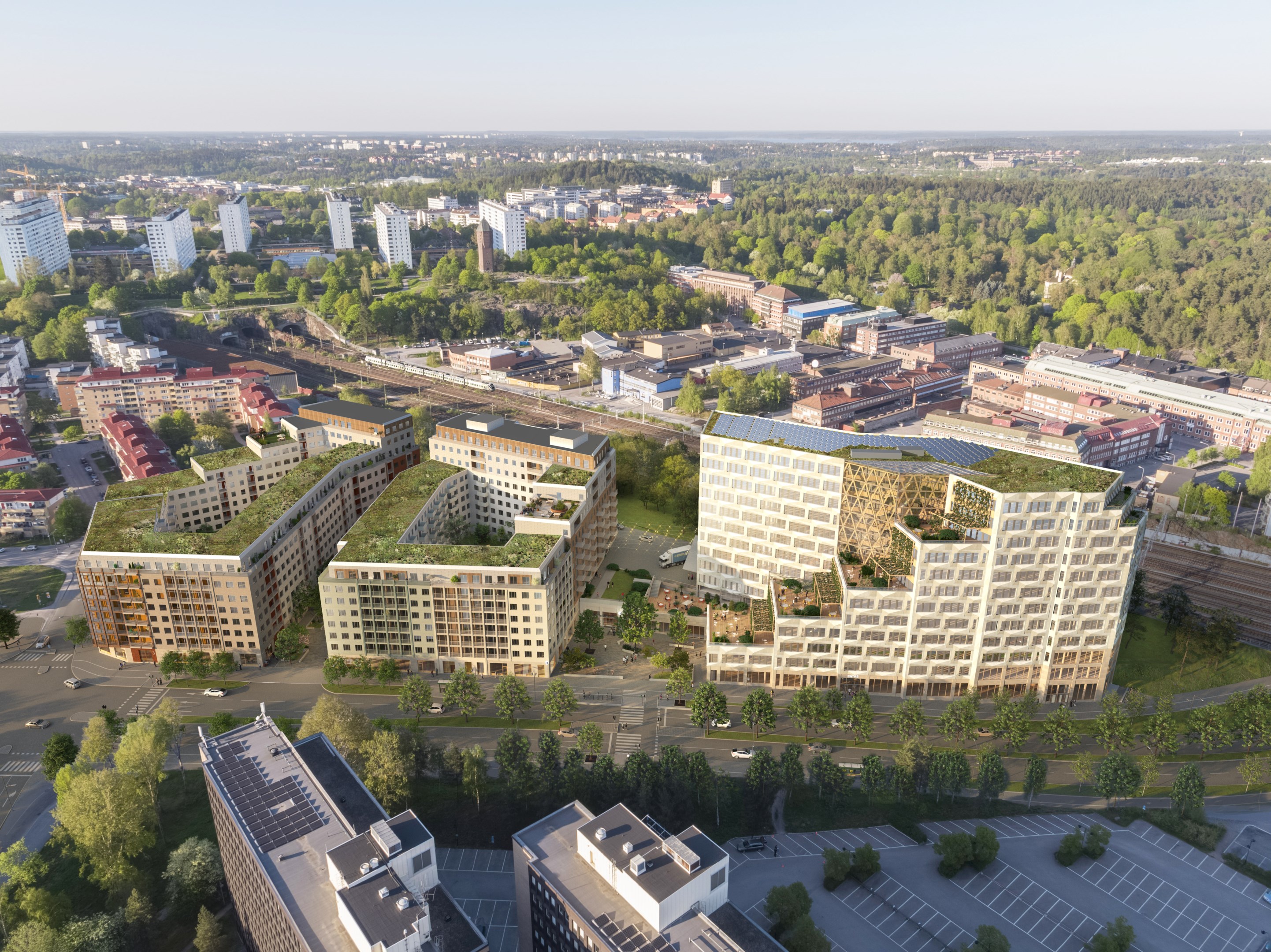Bostadsbild från Alkemisten, Kommande i Södra Hagalund, Solna