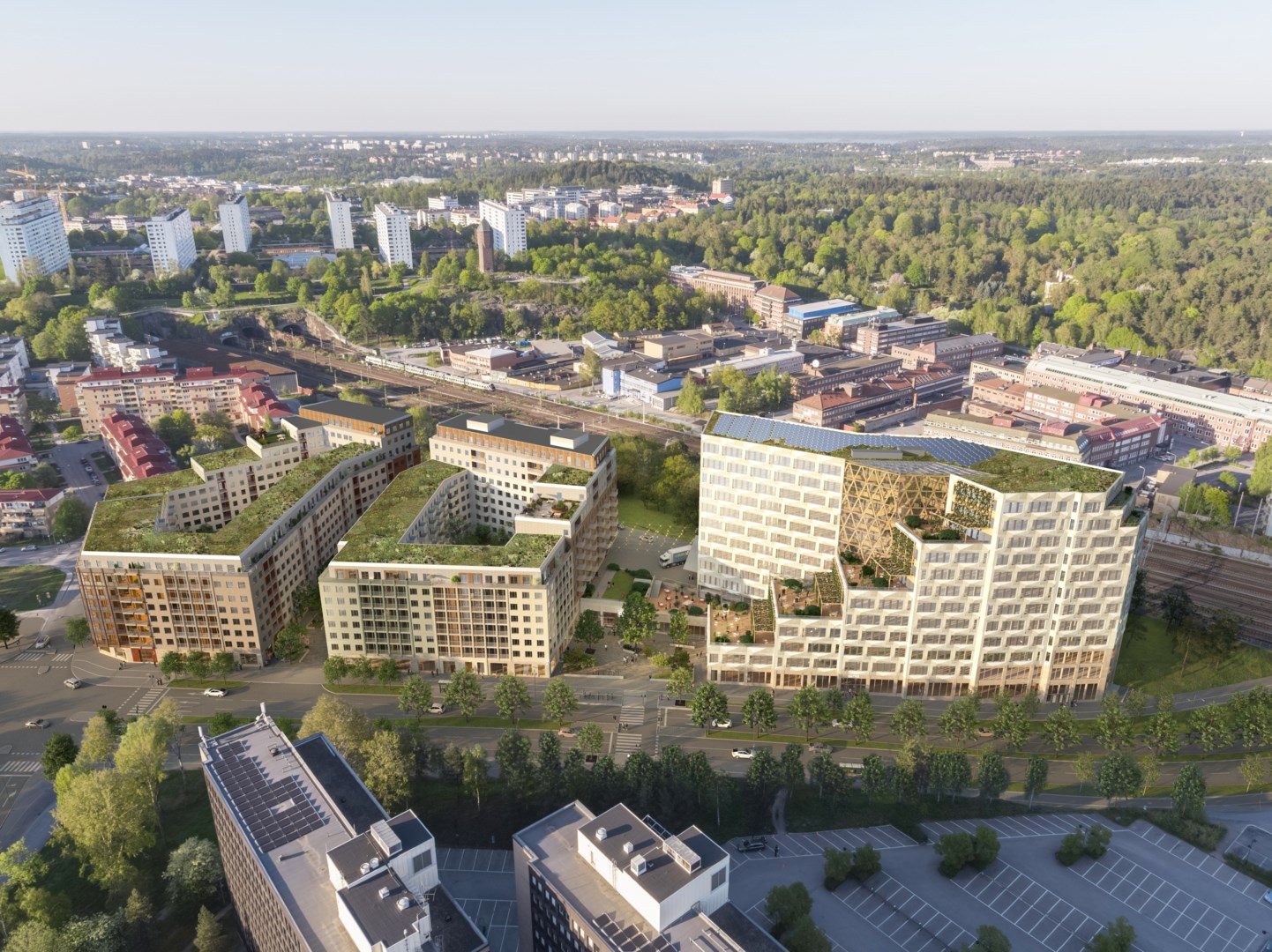 Bostadsbild från Alkemisten, Kommande i Södra Hagalund, Solna