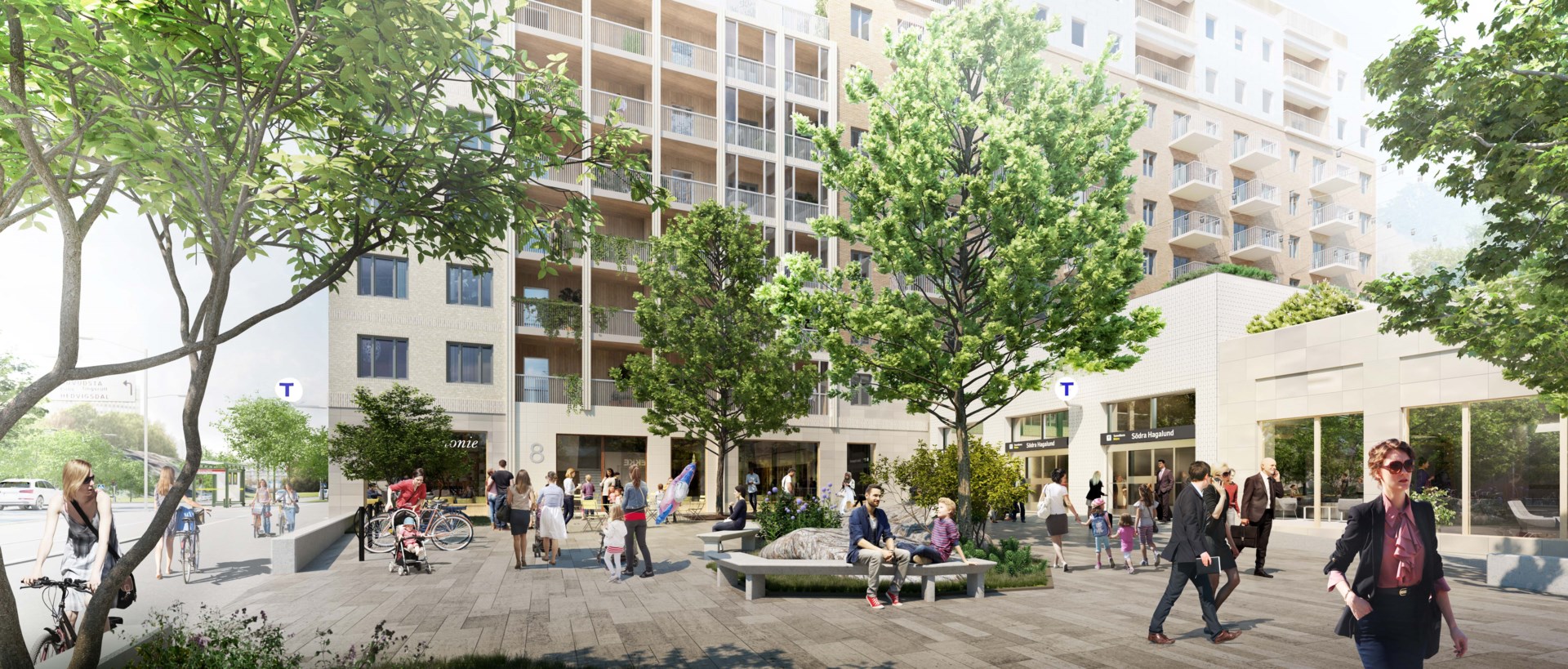 Bostadsbild från Alkemisten, Kommande i Södra Hagalund, Solna