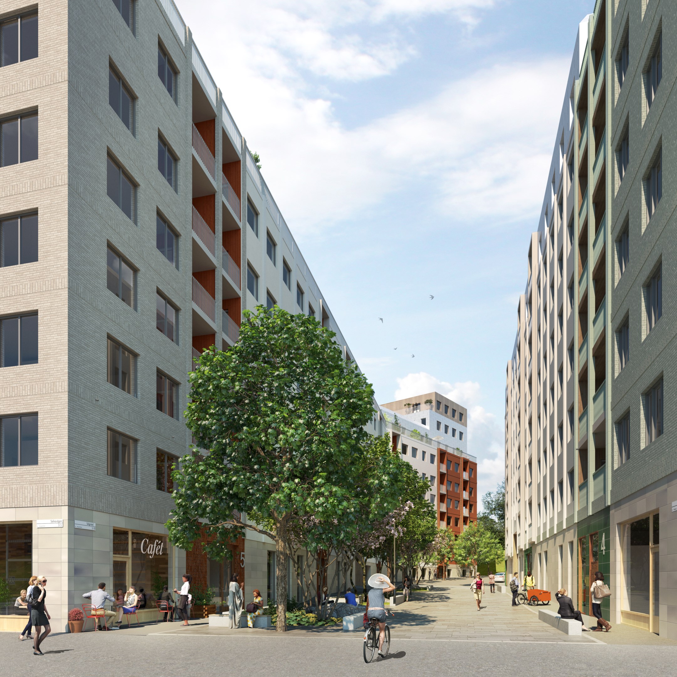 Bostadsbild från Alkemisten, Kommande i Södra Hagalund, Solna