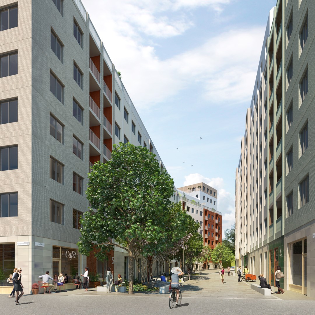 Bostadsbild från Alkemisten, Kommande i Södra Hagalund, Solna