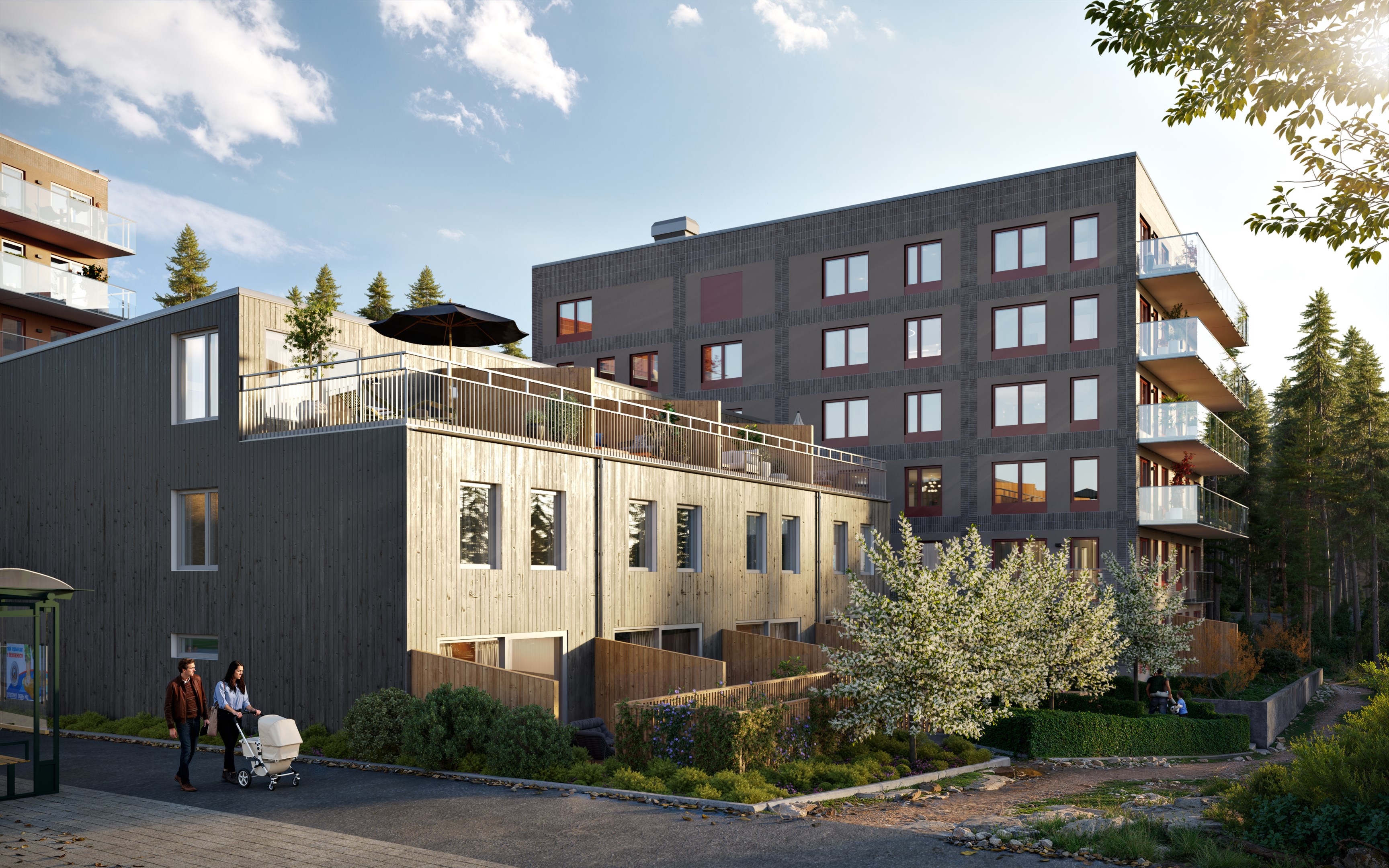 Bostadsbild från Glimmer i Tollare, Pågående i Saltsjö-Boo, Nacka