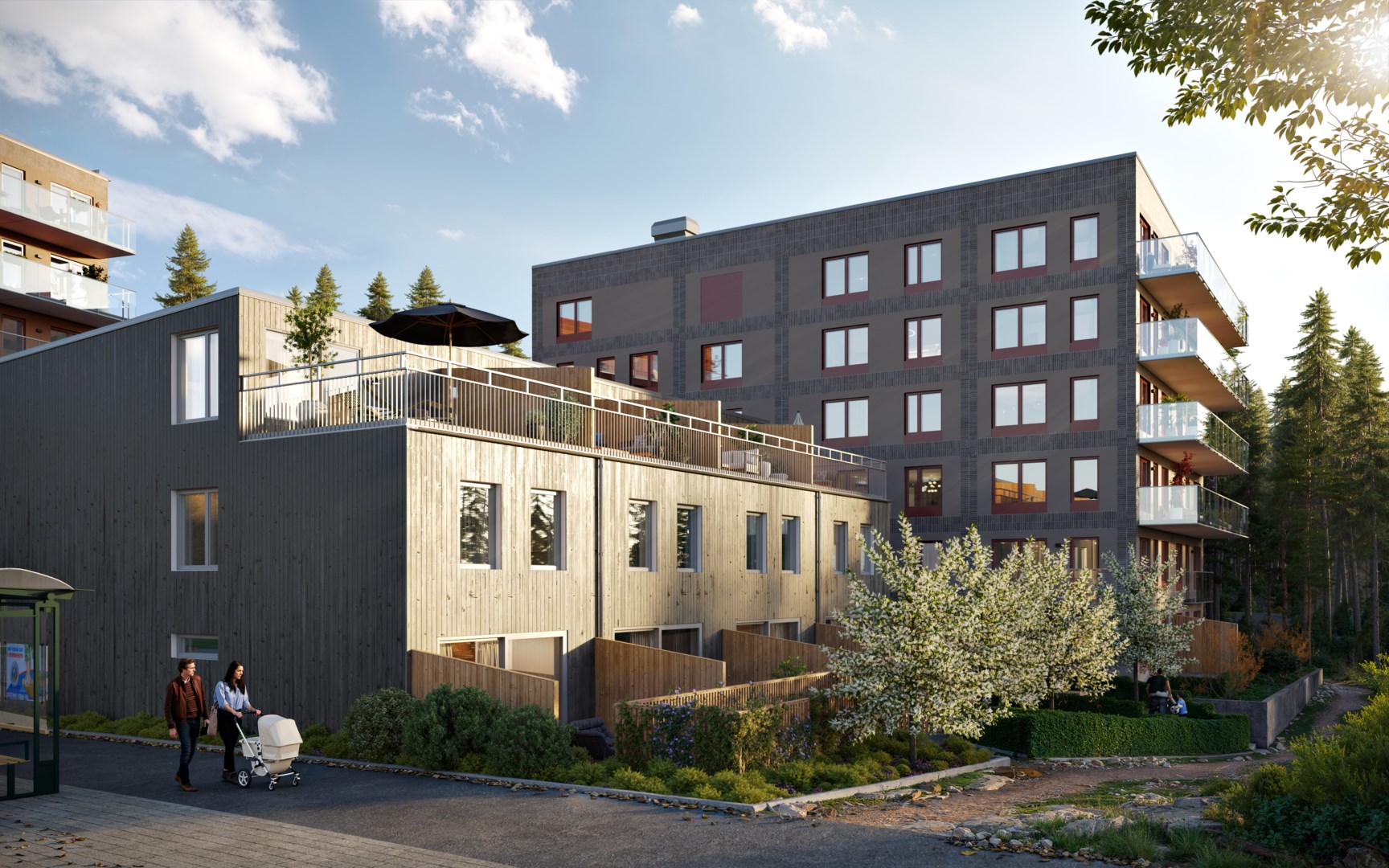 Bostadsbild från Glimmer i Tollare, Pågående i Saltsjö-Boo, Nacka