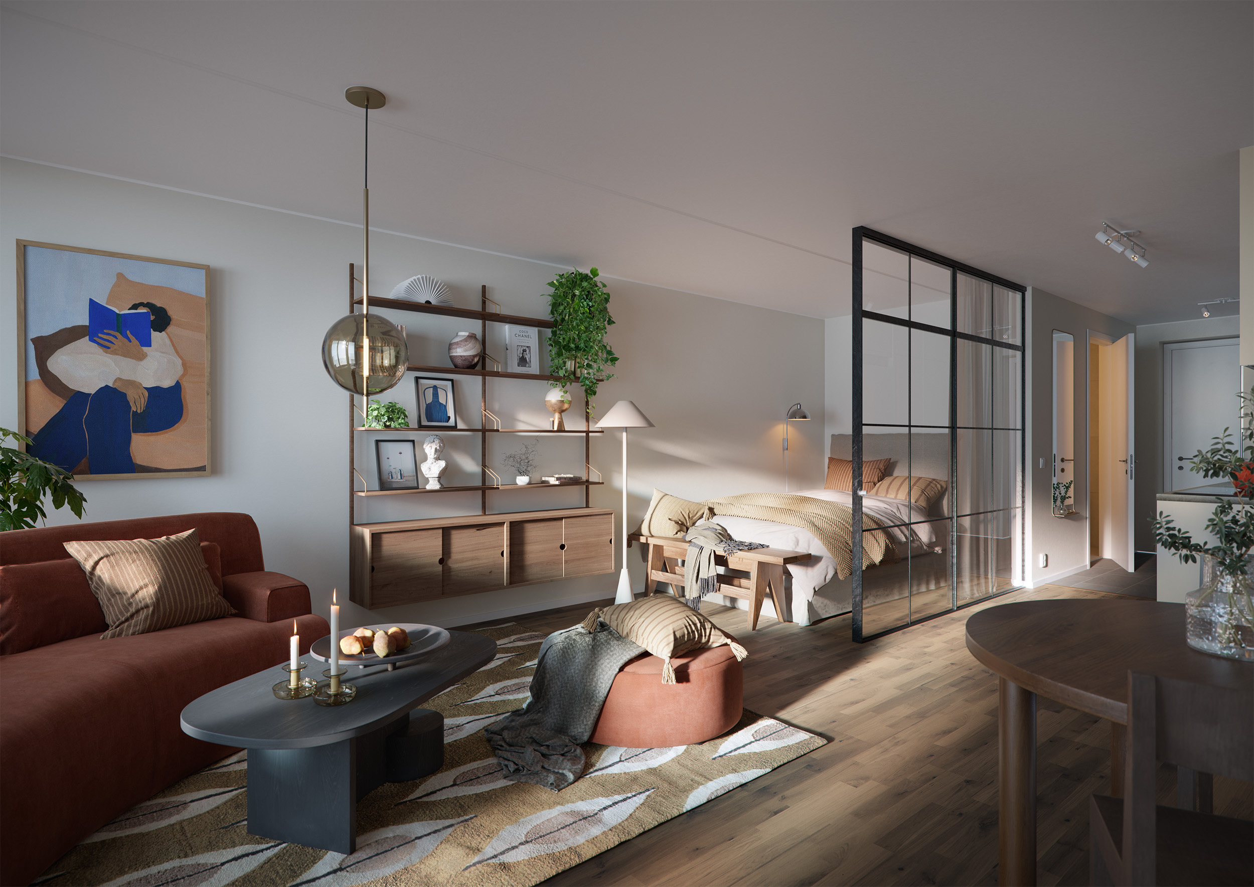 Bostadsbild från Karaktären, Kommande i Veddestaden, Järfälla