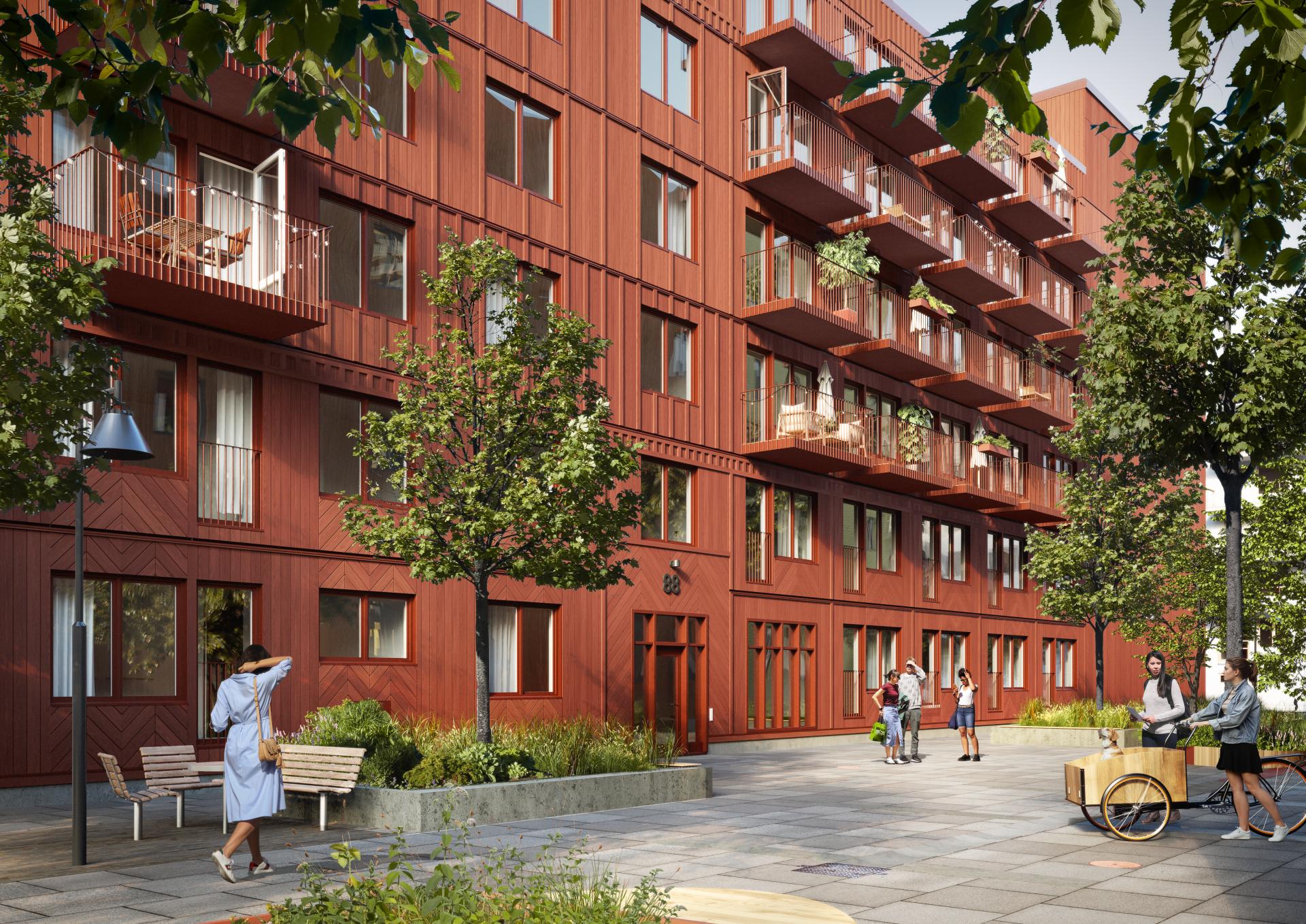 Bostadsbild från Karaktären, Pågående i Veddestaden, Järfälla