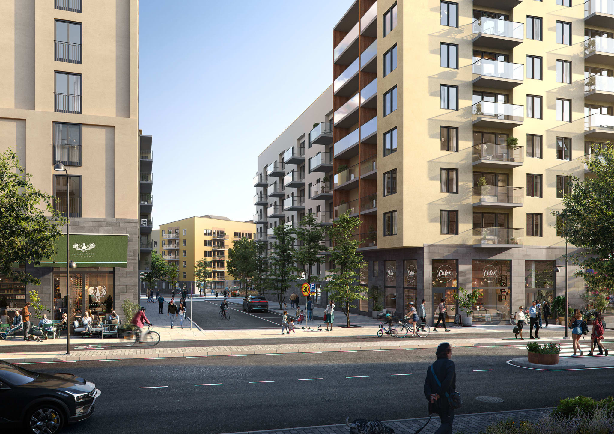 Bostadsbild från Karaktären, Kommande i Veddestaden, Järfälla