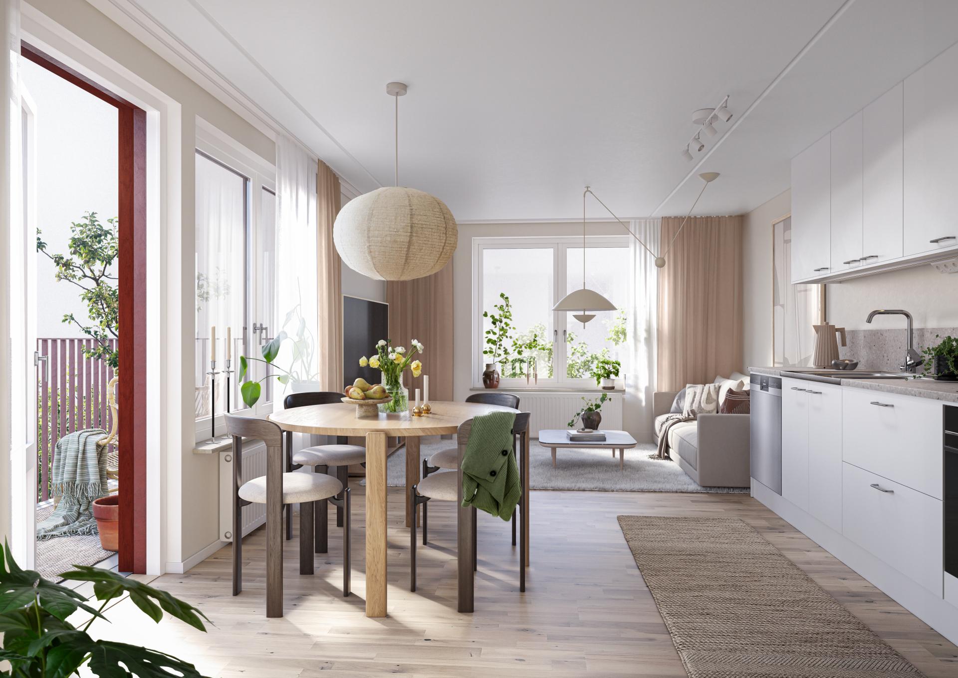 Bostadsbild från Karaktären, Pågående i Veddestaden, Järfälla