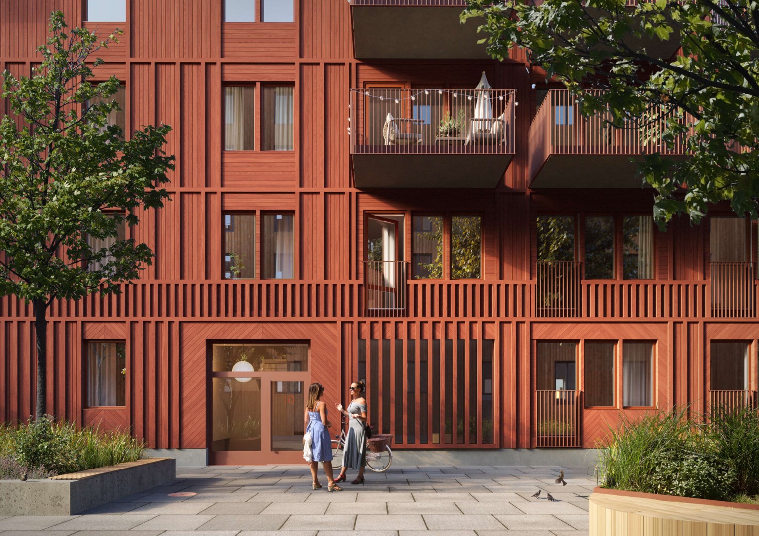 Bostadsbild från Karaktären, Kommande i Barkabystaden, Järfälla