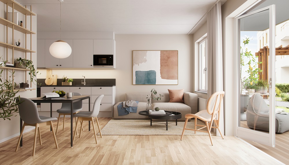 Bostadsbild från Barkarby Pluss 2, Pågående i Barkarbystaden, Järfälla