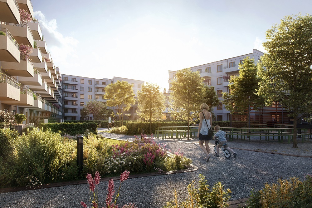 Bostadsbild från Barkarby Pluss 2, Pågående i Barkarbystaden, Järfälla