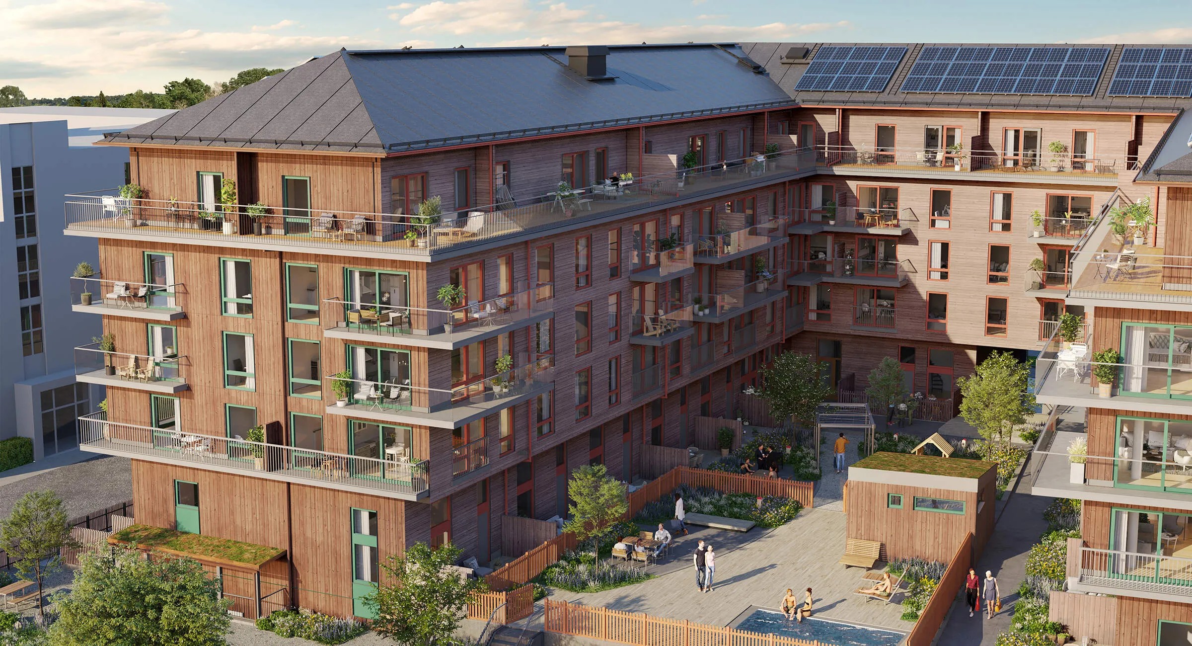 Bostadsbild från Klockaren i Luthagen, Pågående i Luthagen, Uppsala