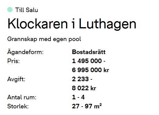 Bostadsbild från Klockaren i Luthagen, Pågående i Luthagen, Uppsala