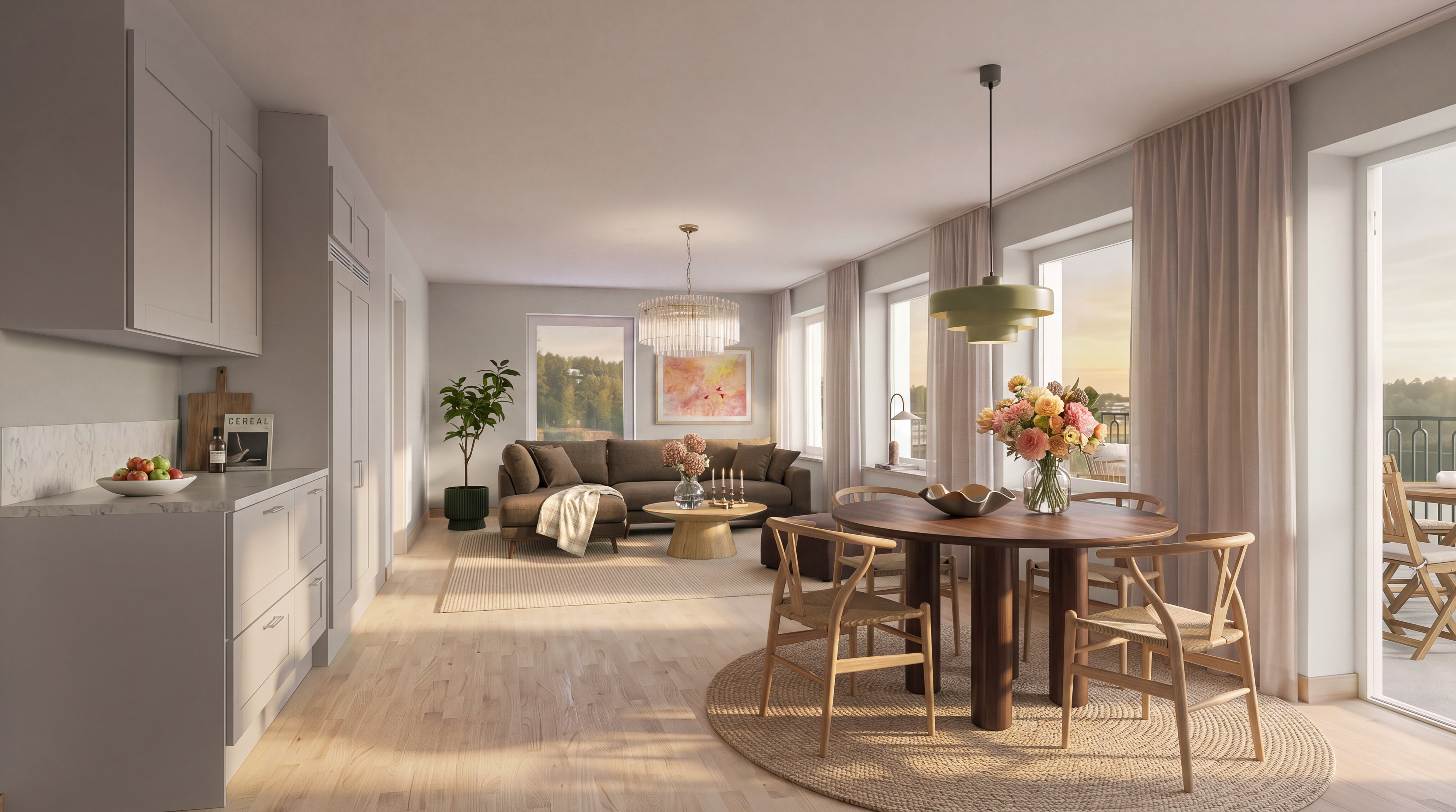 Bostadsbild från Sjöutsikten, Pågående i Väsjön, Sollentuna